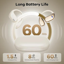 Load image into Gallery viewer, Open Ear Headphones Wireless Bluetooth, 60hrs Play 8D Sound Earphone Sport Earbuds with LED Display Over-Ear Buds with Earhooks Built-in Mic Headset for Sport Running Workout Driving (Light Yellow), LightYellow_1061
