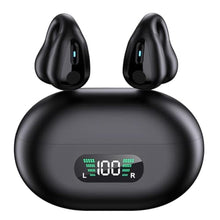 Load image into Gallery viewer, Open-Ear Wireless Headphones Bluetooth Clip On Mini Earbuds Charging Case Ear Buds Sports Bone Conduction Headphones Earphones for TV Phone Laptop Music (Black)_1814
