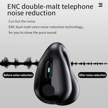 Load image into Gallery viewer, Open-Ear Wireless Headphones Bluetooth Clip On Mini Earbuds Charging Case Ear Buds Sports Bone Conduction Headphones Earphones for TV Phone Laptop Music (Black)_1817
