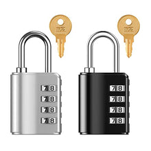 Load image into Gallery viewer, OQIMAX 2 Pack Combination Padlock, Gate Lock with Key, 4 Digit Zinc Alloy Combination Lock with 10000 Combinations, Weatherproof Code Locks Outdoor for School, Gym Locker, Employee Locker, Shed, Fence, Painted_1
