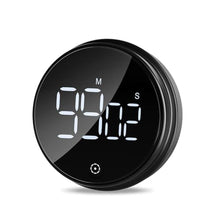 Load image into Gallery viewer, OQIMAX Magnetic Digital Kitchen Timer, Large LED Screen Timer with 3 Volume Levels, Short Time Egg Timer, Stopwatch, Digital Countdown Countup for Cooking, Baking, Sports, Studying etc., Black_1
