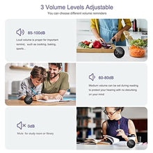 Load image into Gallery viewer, OQIMAX Magnetic Digital Kitchen Timer, Large LED Screen Timer with 3 Volume Levels, Short Time Egg Timer, Stopwatch, Digital Countdown Countup for Cooking, Baking, Sports, Studying etc., Black_6898

