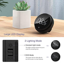 Load image into Gallery viewer, OQIMAX Magnetic Digital Kitchen Timer, Large LED Screen Timer with 3 Volume Levels, Short Time Egg Timer, Stopwatch, Digital Countdown Countup for Cooking, Baking, Sports, Studying etc., Black_6899
