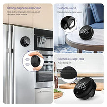 Load image into Gallery viewer, OQIMAX Magnetic Digital Kitchen Timer, Large LED Screen Timer with 3 Volume Levels, Short Time Egg Timer, Stopwatch, Digital Countdown Countup for Cooking, Baking, Sports, Studying etc., Black_6900

