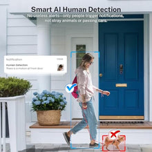 Load image into Gallery viewer, Orbitell 1080p Wireless Wi-Fi Video Doorbell Camera with Two Way Audio, Night Vision, Cloud Storage, Smart AI Motion Detection, Support 2.4GHz Wi-Fi only, Black_326
