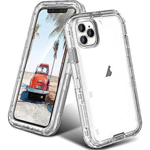 Load image into Gallery viewer, ORIbox for iPhone 15 Pro Case Clear, [10 FT Military Grade Drop Protection], Transparent Heavy Duty Shockproof Anti-Fall Case for iPhone 15 Pro Phone Case,6.1 inch,3 in 1, Crystal Clear, CrystalClear_1
