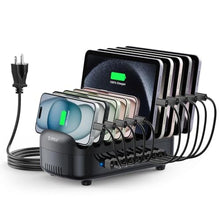 Load image into Gallery viewer, ORICO 10-Port Charging Station, 120W Max Output USB Charger Dock, Black, USBPortsBlack_1
