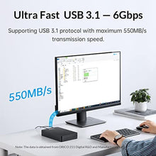 Load image into Gallery viewer, ORICO Hard Drive Enclosure 2.5'' Type C USB 3.1 Gen 1 to SATA 6Gbps External HDD Enclosure for SATA III SSD HDD 9.5/7mm External Hard Drive Case Compatible with PC, Laptop, TV, PS4, Xbox_3465
