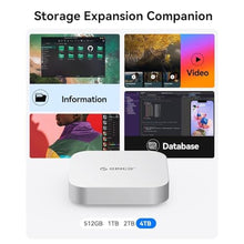 Load image into Gallery viewer, ORICO MiniMate TB3 512GB External SSD for Mac mini M4, Compatible with Thunderbolt3(3100MB/s) for macOS, USB C to USB C Cable(40Gbps), JHL7440 Chip(Only Compatible with Thunderbolt Interface (512GB_2
