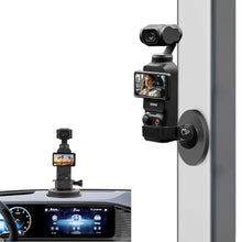 Load image into Gallery viewer, Osmo Pocket 3 Car Mount, Strong Magnetic Mount [Adhesive Metal Disk Included] Magnet Camera Mounts Used on Car, Railings, Refrigerators for DJI Osmo Pocket 3 2 Action 5 4 3 and GoPro, Black_1
