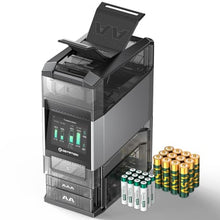 Load image into Gallery viewer, Ostation 2 Pro AA AAA Rechargeable Battery Charging Station w/ 24 Batteries, Black_1
