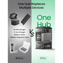 Load image into Gallery viewer, Ostation 2 Pro AA AAA Rechargeable Battery Charging Station w/ 24 Batteries, Black_2170
