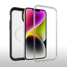 Load image into Gallery viewer, OTTERBOX Apple iPhone 14 / iPhone 13 Defender Series XT Clear Case with MagSafe - Black Crystal (77-90062), 5X Military Standard Drop Protection_1469
