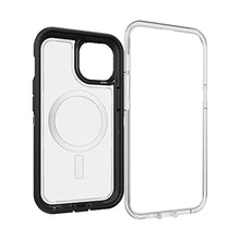 Load image into Gallery viewer, OTTERBOX Apple iPhone 14 / iPhone 13 Defender Series XT Clear Case with MagSafe - Black Crystal (77-90062), 5X Military Standard Drop Protection_1470
