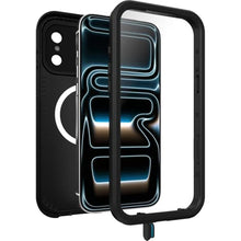 Load image into Gallery viewer, OtterBox Fr Series MagSafe Case for iPhone 17 Pro Max, Waterproof (IP68), Shockproof, Dirtproof, Protective Case with Built in Screen Protector, x5 Tested to Military Standard, Black_179
