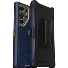 Load image into Gallery viewer, OtterBox Galaxy S23 Ultra (Only) - Defender Series Case - Blue Suede Shoes, Rugged &amp; Durable, with Port Protection, Includes Holster Clip Kickstand, Microbial Defense Protection - Non-Retail Packaging, BlueSuedeShoes_1
