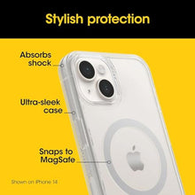 Load image into Gallery viewer, OtterBox iPhone 15 Plus and iPhone 14 Plus (ONLY) Symmetry Series+ Case - Clear/Brown, Snaps to MagSafe, Ultra-Sleek, Raised Edges Protect Camera &amp; Screen - Non-Retail Packaging, DottingAround_1325
