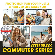 Load image into Gallery viewer, OtterBox iPhone 15 Pro Max - Commuter MagSafe Case - Slim &amp; Tough - Pocket-Friendly - Dual Layer Drop Protection - Port Covers Non-Retail Packaging - Black_178
