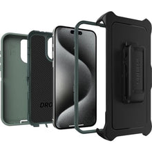 Load image into Gallery viewer, OtterBox iPhone 15 Pro MAX (Only) Defender Series Case - Forest Ranger (Green), screenless, Rugged &amp; Durable, with Port Protection, Includes Holster Clip Kickstand_8790

