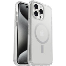 Load image into Gallery viewer, OtterBox iPhone 15 Pro MAX (Only) Symmetry Series Clear Case (Clear), Snaps to MagSafe, Ultra-Sleek, Raised Edges Protect Camera &amp; Screen_7496
