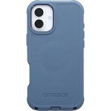Load image into Gallery viewer, OtterBox iPhone 16 Plus (Only) Defender Series MagSafe Case - Baby Blue Jeans - Holster Clip Included - Built-in Magnets - Screenless - Rugged &amp; Durable - with Port Protection - Non-Retail Packaging, BabyBlueJeansBlue_585
