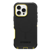 Load image into Gallery viewer, OtterBox iPhone 16 Pro Max (Only) Defender Series MagSafe Case - Night (Black &amp; Yellow) - Built-in Magnets - Screenless - Rugged &amp; Durable - with Port Protection, BlackYellow_1
