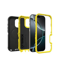 Load image into Gallery viewer, OtterBox iPhone 16 Pro (Only) Defender Series MagSafe Case - Night (Black &amp; Yellow) - Case Only - Built-in Magnets - Screenless - Rugged &amp; Durable - with Port Protection, BlackYellow_1957
