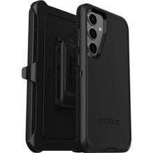Load image into Gallery viewer, OtterBox Samsung Galaxy S24+ Defender Series Case - Single Unit Ships in Polybag, Ideal for Business Customers - BLACK, rugged &amp; durable, with port protection, includes holster clip kickstand_1
