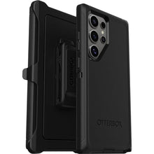Load image into Gallery viewer, OtterBox Samsung Galaxy S24 Ultra Defender Series Case - Single Unit Ships in Polybag, Ideal for Business Customers - BLACK, rugged &amp; durable, with port protection, includes holster clip kickstand_1
