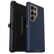 Load image into Gallery viewer, OtterBox Samsung Galaxy S24 Ultra (Only) - Defender Series Case - Manoeuvre (Blue) - Screenless - Rugged &amp; Durable - with Port Protection - Holster Clip Included - Microbial Defense Protection, ManoeuvreBlue_1
