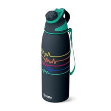 Load image into Gallery viewer, Ottle Reef Roamer Stainless Steel Water Bottle - 34 oz Insulated Flask with Leak Proof Lid, BPA free &amp; Carry Handle - Hot &amp; Cold Gym Water Bottle for Travel, Camping &amp; Sports - Electro Beats, ozElectroBeats_1
