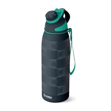 Load image into Gallery viewer, Ottle Reef Roamer Stainless Steel Water Bottle - 34 oz Insulated Flask with Leak Proof Lid, BPA free &amp; Carry Handle - Hot &amp; Cold Gym Water Bottle for Travel, Camping &amp; Sports - Halftone Flow, ozHalftoneFlow_1
