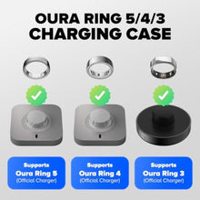 Load image into Gallery viewer, Oura Ring Gen 5/4/3 Charging Case, 2000mAh, LED Display, Black_657
