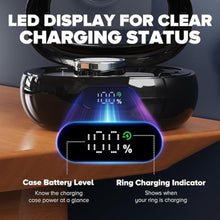 Load image into Gallery viewer, Oura Ring Gen 5/4/3 Charging Case, 2000mAh, LED Display, Black_658
