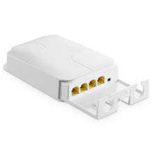 Load image into Gallery viewer, Outdoor 4 Port Gigabit PoE Extender, 1 in 3 Out PoE+ Switch, 10/100/1000Mbps, IEEE 802.3 af/at 30W, Wall Mount Waterproof YuLinca POE Passthrough Switch_1
