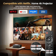 Load image into Gallery viewer, Outdoor Projector with WiFi and Bluetooth,1500 ANSI/Compatible with Netflix, Darkgrey_1854

