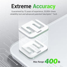 Load image into Gallery viewer, Ovutek Bathroom Scale for Body Weight, Highly Accurate Digital Weighing Machine for People, Upgraded Batteries Included, Compact Size, LED Display, Physician Scale with Sturdy Tempered Glass, 400lb, White_4834

