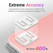 Load image into Gallery viewer, Ovutek Bathroom Scale for Body Weight, Highly Accurate Digital Weighing Machine for People, Upgraded Batteries Included, Compact Size, LED Display, High Standards Sturdy Tempered Glass, 400lb, Pink_4507
