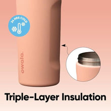 Load image into Gallery viewer, Owala FreeSip Kids Stainless Steel Water Bottle 16 oz Peach of Mind, PeachofMind_261

