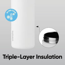 Load image into Gallery viewer, Owala FreeSip Stainless Steel Water Bottle 24 oz Blue (Blue Jay), BlueJay_991
