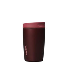 Load image into Gallery viewer, Owala SmoothSip Slider Insulated Stainless Steel Coffee Tumbler, Reusable Iced Coffee Cup, Hot Coffee Travel Mug, BPA Free 12 oz, Black Cherry, BlackCherry_1
