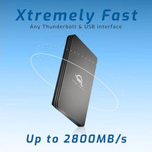 Load image into Gallery viewer, OWC Envoy Pro FX 1TB Thunderbolt 40Gb/s + USB-C 10Gb/s Portable NVMe SSD, Black_8582
