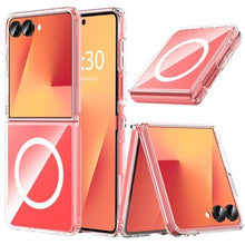 Load image into Gallery viewer, OWKEY Case for Samsung Galaxy Z Flip 7, Magnetic Phone Case [Compatible with MagSafe] Anti-Fingerprint Translucent Matte Shockproof Protective Case (Clear)_1
