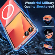 Load image into Gallery viewer, OWKEY Case for Samsung Galaxy Z Flip 7, Magnetic Phone Case [Compatible with MagSafe] Anti-Fingerprint Translucent Matte Shockproof Protective Case (Clear)_1652
