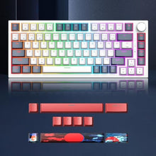Load image into Gallery viewer, Owpkeenthy 8008 Keycaps Doubleshot PBT 160-Key CSA Profile with 6.25u 7u Spacebar for 75% Percent US/ISO Layout Mechanical Gaming Keyboard (CSA/8008)_6851

