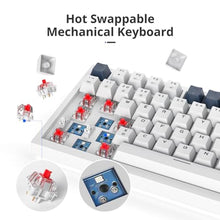 Load image into Gallery viewer, Owpkeenthy 8008 Keycaps Doubleshot PBT 160-Key CSA Profile with 6.25u 7u Spacebar for 75% Percent US/ISO Layout Mechanical Gaming Keyboard (CSA/8008)_6852
