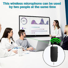Load image into Gallery viewer, oxxyeeKS Wireless Microphone System for 2 People,160ft Range, 2.4G Dual Wireless Headset Mics for Karaoke Speaker, Amplifier, Mic Speakers, PA System, Yoga,Teaching, Fitness, Black_950
