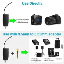 Load image into Gallery viewer, oxxyeeKS Wireless Microphone System for 2 People,160ft Range, 2.4G Dual Wireless Headset Mics for Karaoke Speaker, Amplifier, Mic Speakers, PA System, Yoga,Teaching, Fitness, Black_953
