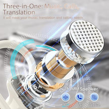 Load image into Gallery viewer, OYIB AI Language Translation Earbuds Real Time, 3-in-1 Translator Earbuds with 6 Translation Modes/164 Language, 50H Bluetooth 5.4 Headphones Translating Device for Travel/Business//Leaning, White, PearlWhite_660
