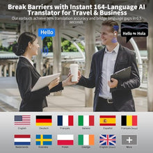 Load image into Gallery viewer, OYIB AI Language Translation Earbuds Real Time, 3-in-1 Translator Earbuds with 6 Translation Modes/164 Language, 50H Bluetooth 5.4 Headphones Translating Device for Travel/Business//Leaning, White, PearlWhite_661
